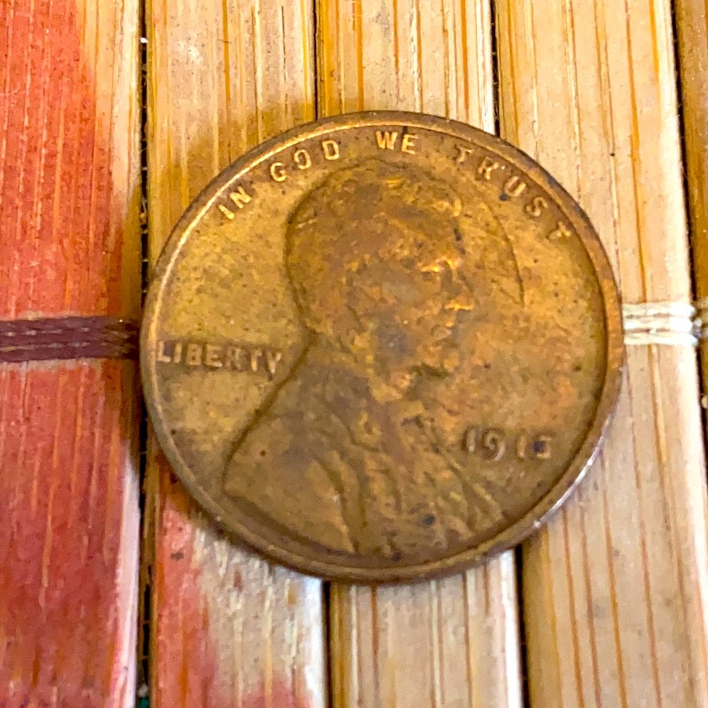 Antique 1913 Wheat 1 Cent USA